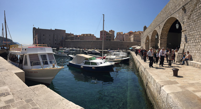 A view of the old harbor from the north side.