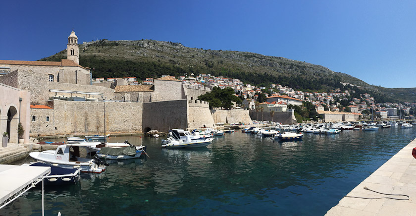 A view of the old harbor looking northeast.