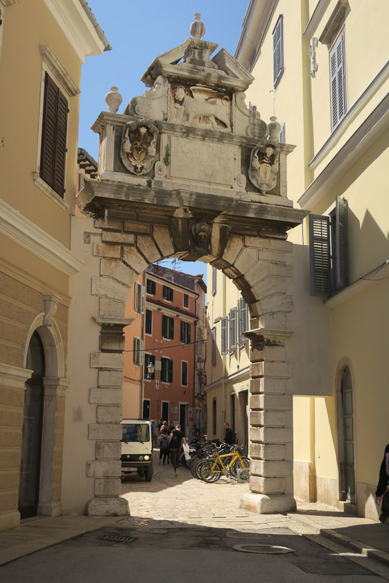 The Balbi gate dates from 1678. Town Hall is just inside this.