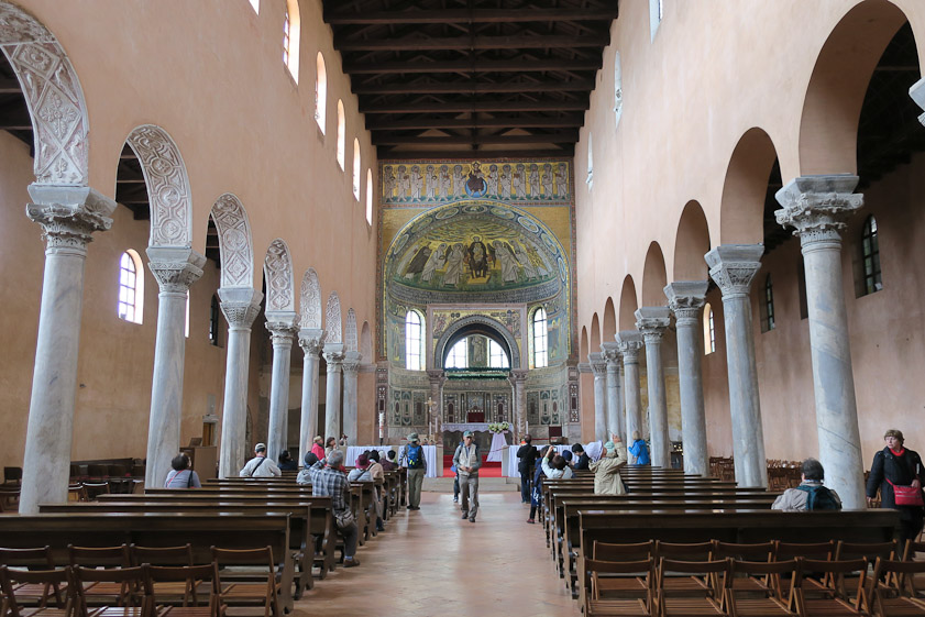 Interior of the basilica, looking east.