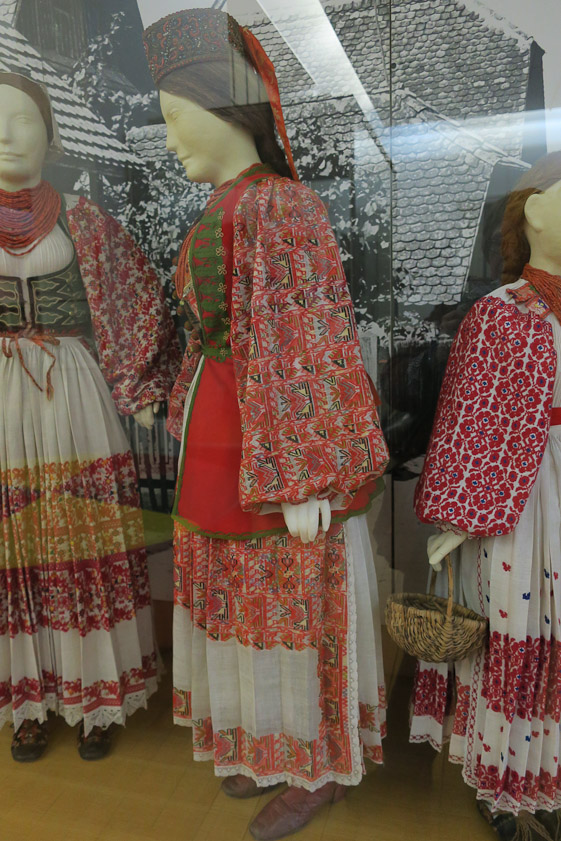 Wedding dress from Martinska Ves, end of 19c.
