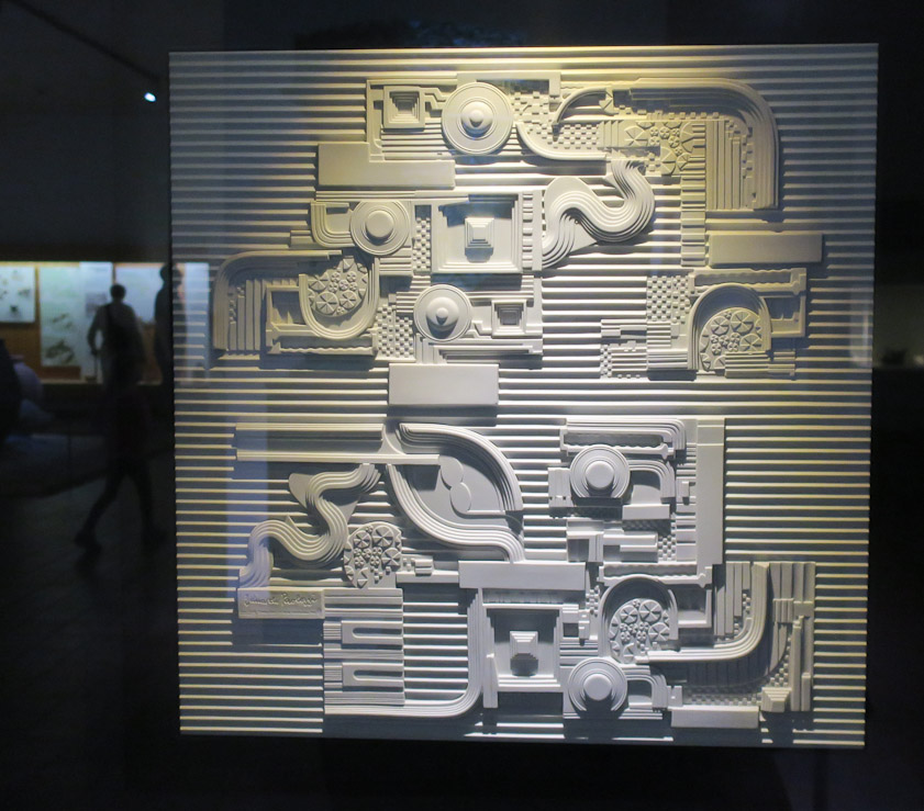 This ceramic sculpture was in the ceramic gallery. It was designed by Eduardo Luigi Paolozzi (1924-2005) and executed by Rosenthal Studio in 1979.