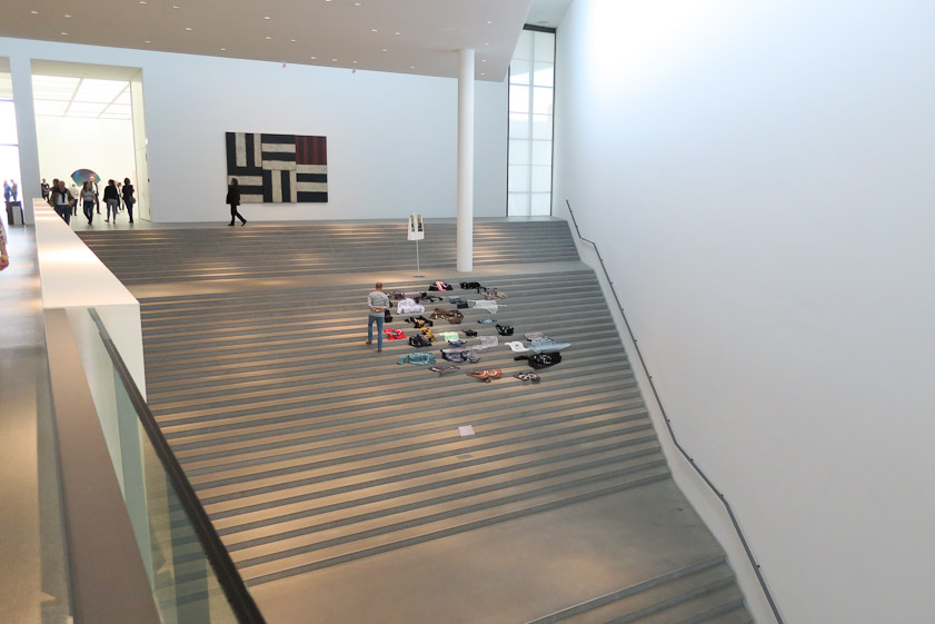 That's an art object, not abandoned clothing.