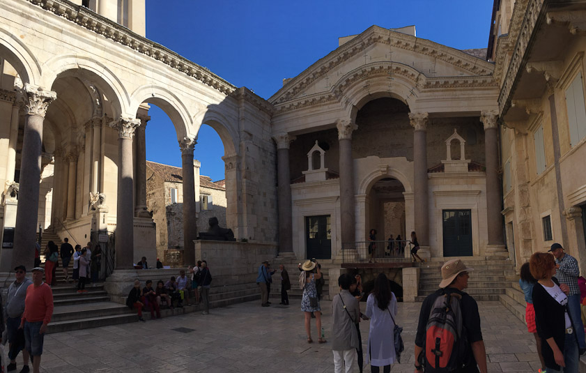 We passed through the Peristyle on another day in the late afternoon.