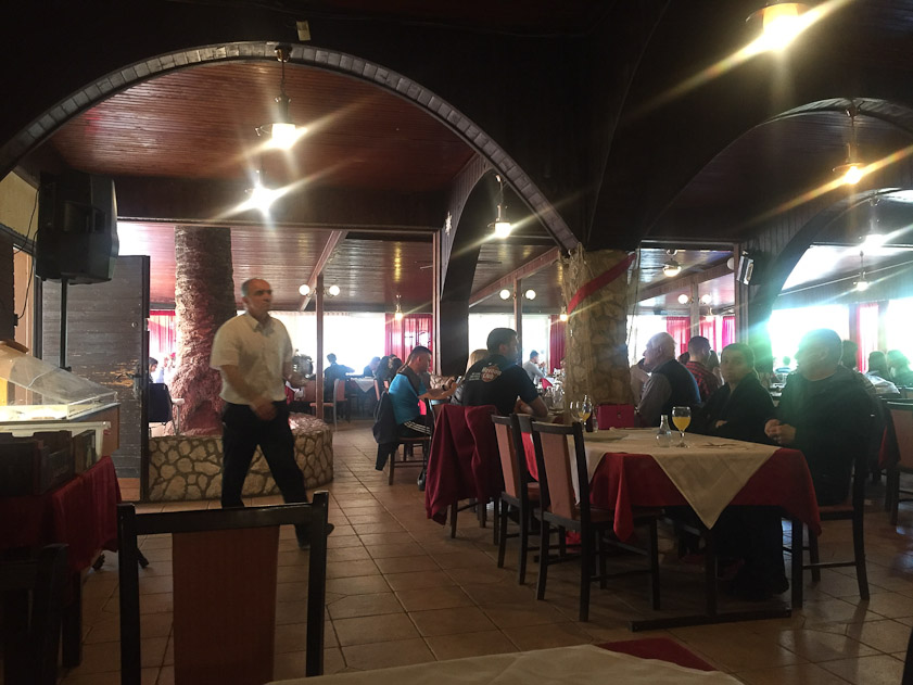 Everybody had to wait a long time to be served.