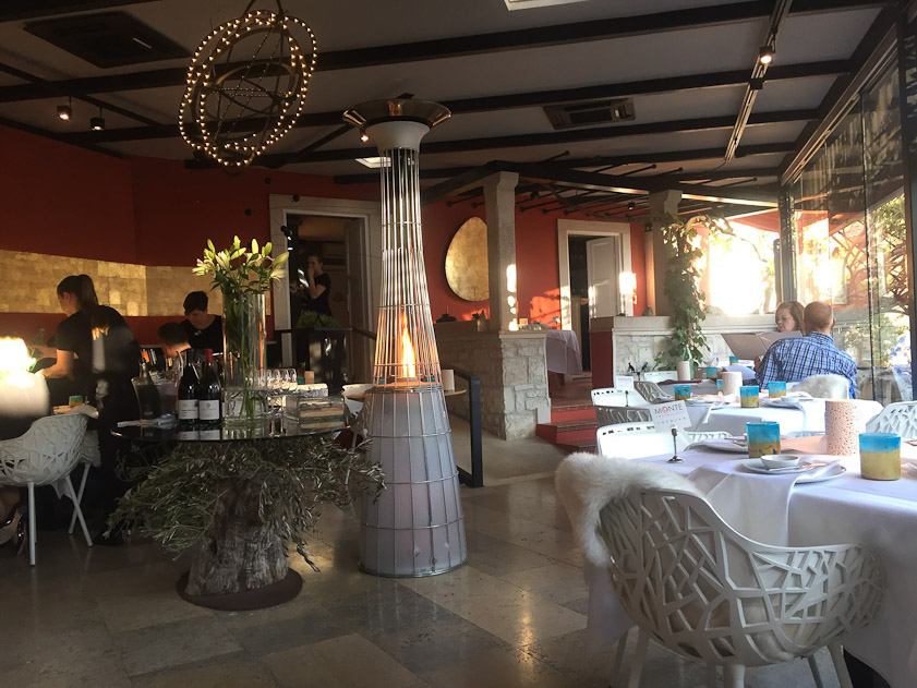 For dinner we walked most of the way back uphill to get to the only Michelin starred restaurant in Croatia.