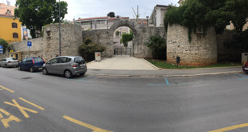 Down the street from the Twin Gates is the Hercules Gate, also Roman.