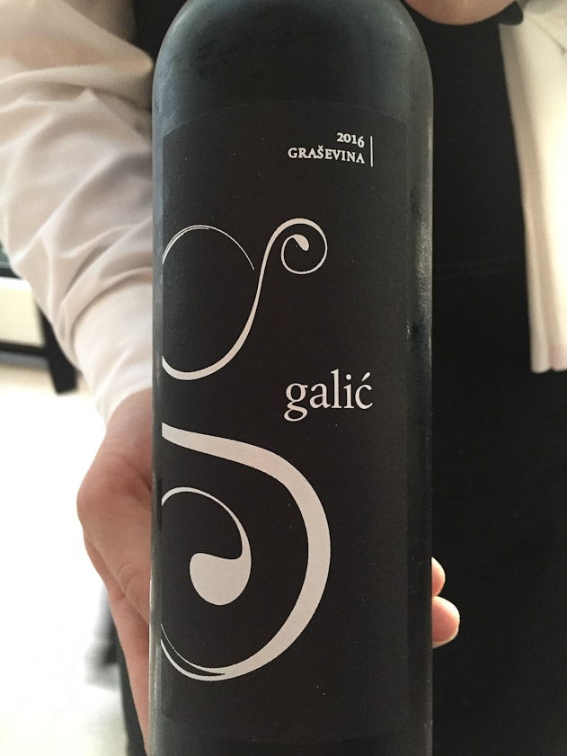 Graševina is a white wine grape grown in Croatia that we liked, along with Malvazija.