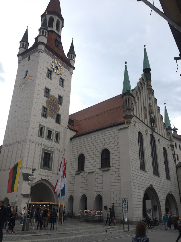 The Altes Rathaus was replaced as town hall in 1874. The original 14c building was remodeled numerous times and restored after WWII.