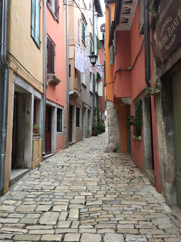 The road uphill to the cathedral.