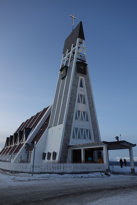 Hammerfest Church replaced one burned by the Germans in WW II.