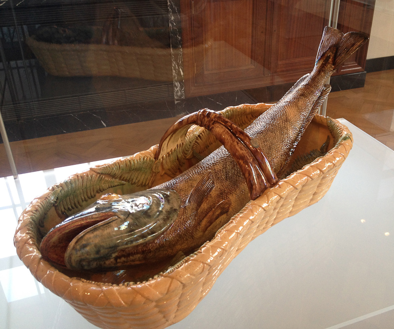 This huge fish was made in Caldas de Rainha, Portugal about 1870.
