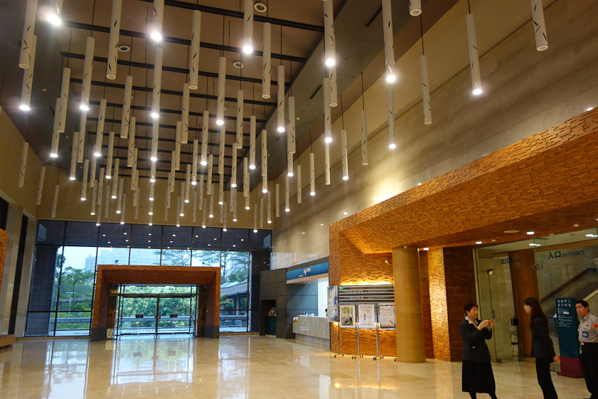 Entrance hall of the Kaohsiung Museum of Fine Art.
