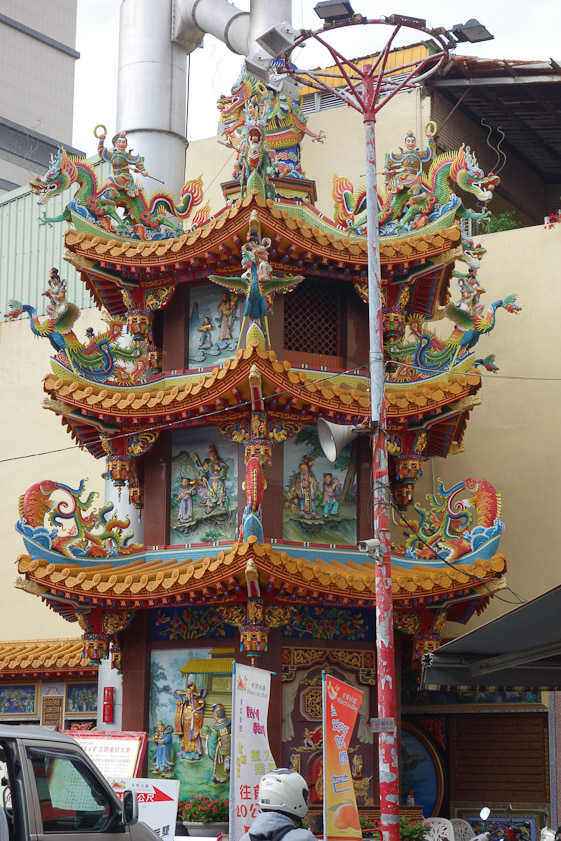 The incinerator at Cijin Tianhou stands next to the temple.