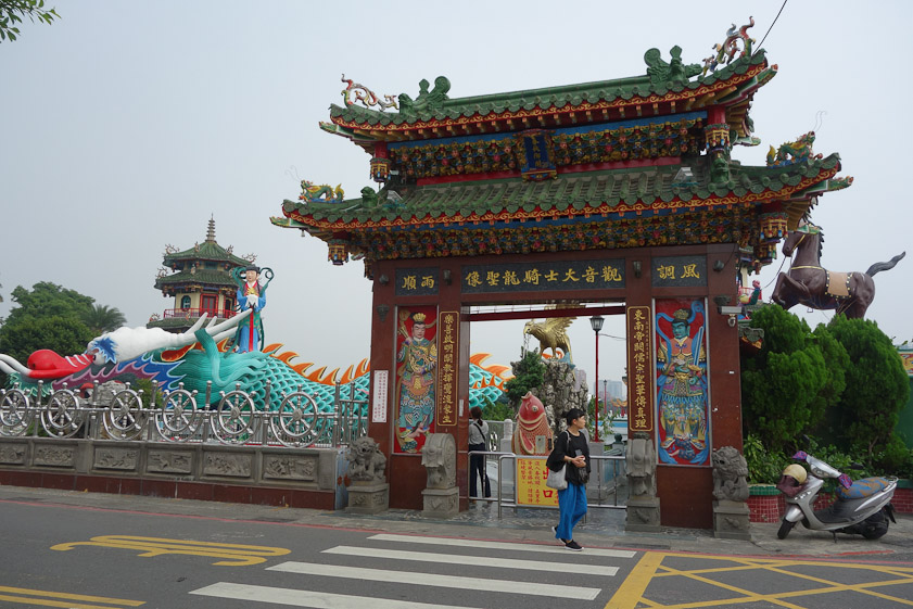 This gate to the Spring and Autumn Pavilion is across the road from Chi Ming Palace.