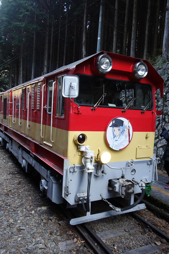 We passed another train here, but most of the Oigawa is single track.