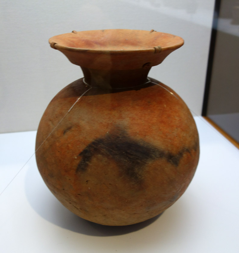 Seimei had a collection of old ceramics that was destroyed in WW II. This is from the Kofun period (250-538 AD) similar to one he owned.