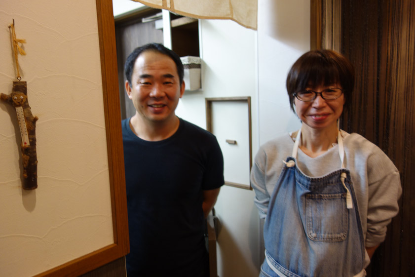 The proprietors of Mikako. We were very happy to be provided lunch outside of their open hours.