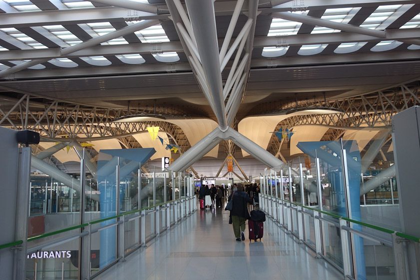 Kansai International Airport in Osaka, Japan.
