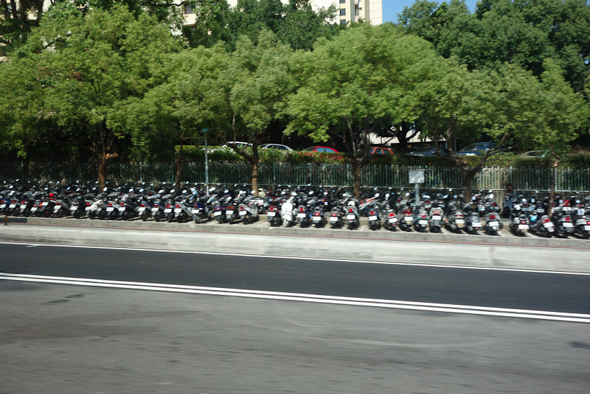 There are perhaps millions of motor scooters in Taiwan