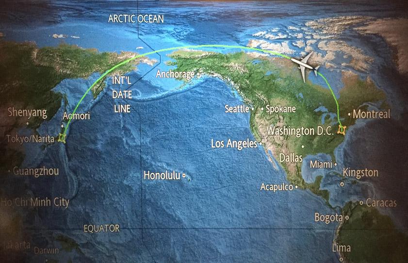 Our previous trips to Japan had been via Los Angeles, where we spent one night. In October 2017 we tried a direct flight on ANA.