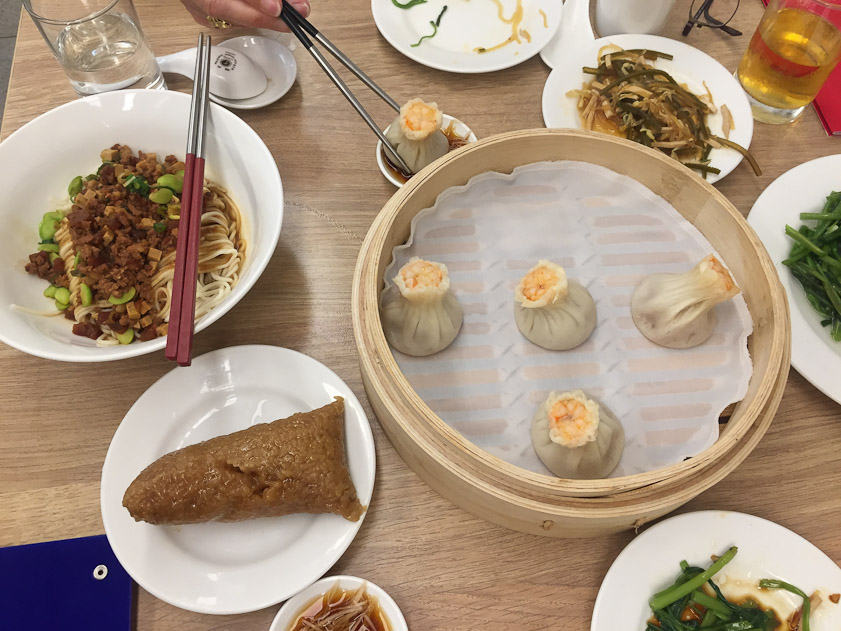 We ate lunch at the famous Din Tai Fung dumpling restaurant.