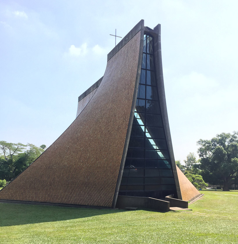 We went to Tunghai to see this, the Luce Chapel.