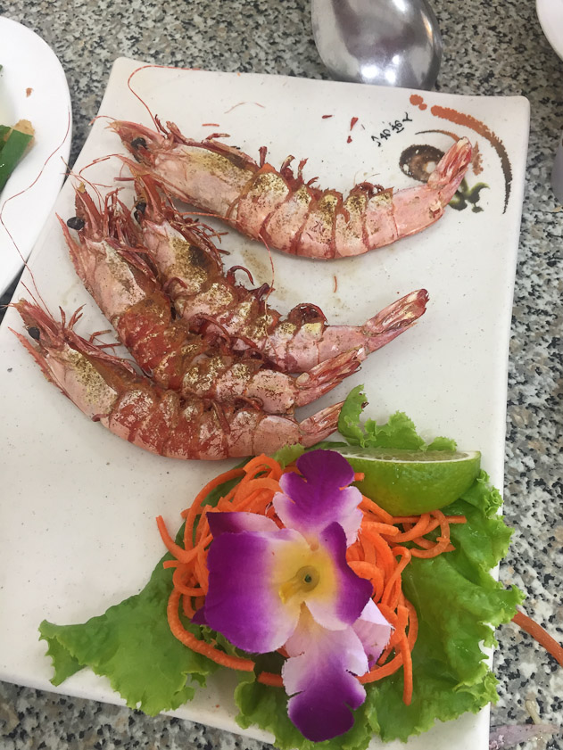 Mariana likes shrimp, but the Taiwanese don't make it easy to eat them.