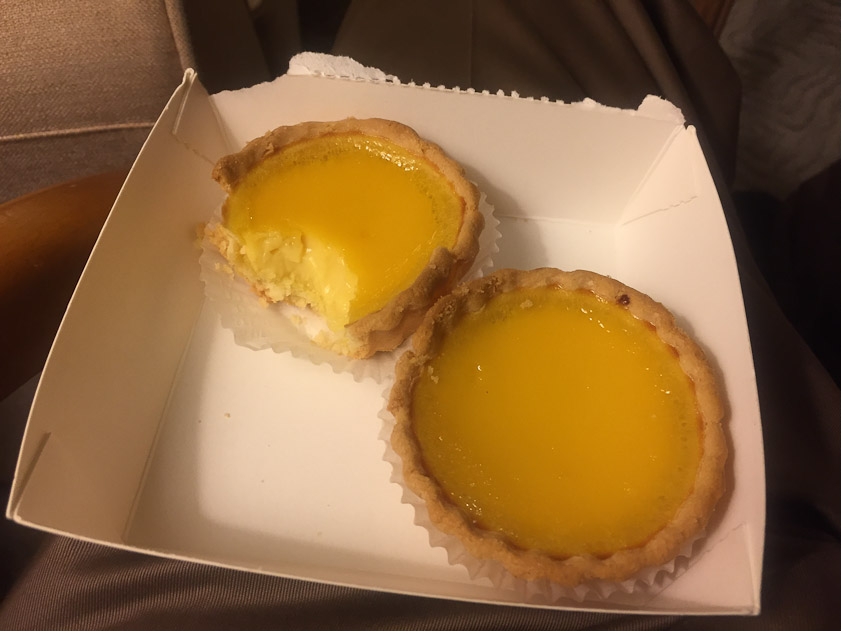 Wonderful custard filled pastries we could buy for dessert in the hotel.