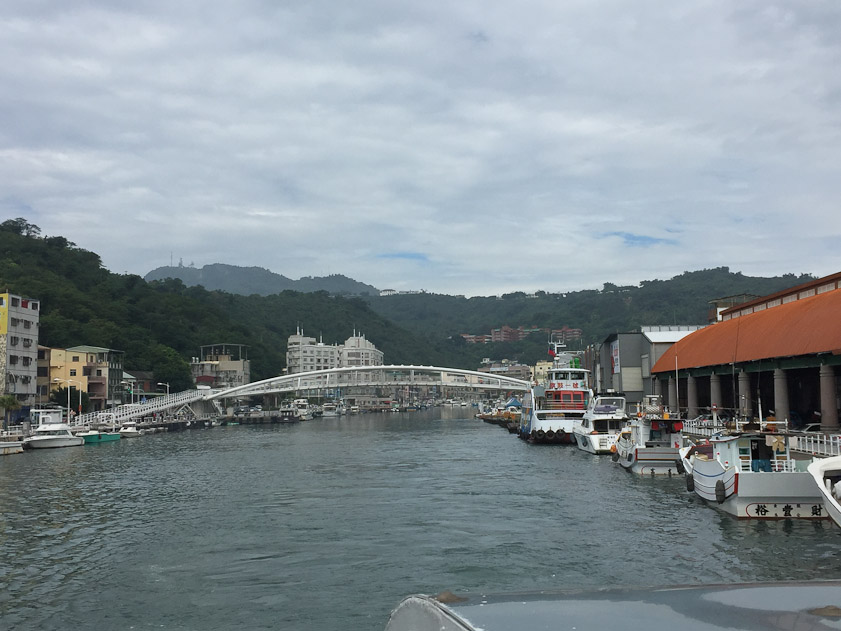The mouth of the Love River. We were taking the ferry to Cijin, a long island that shelters the harbor.