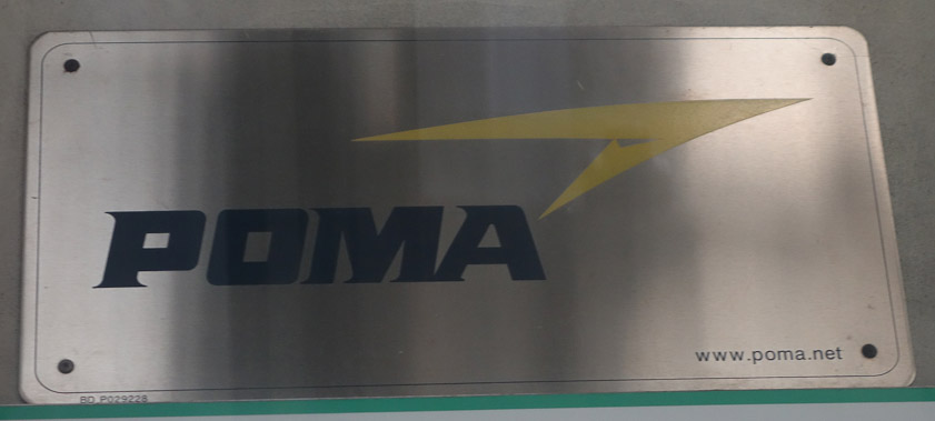 The manufacturer's name plate.