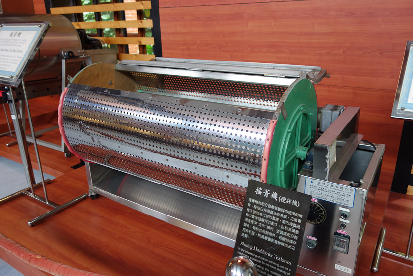 The withering, fermenting tea can be shifted periodically by nand or by machines like this.
