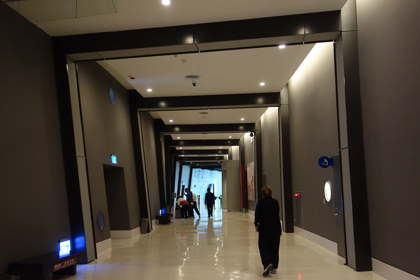 Corridor outside the tea culture gallery.