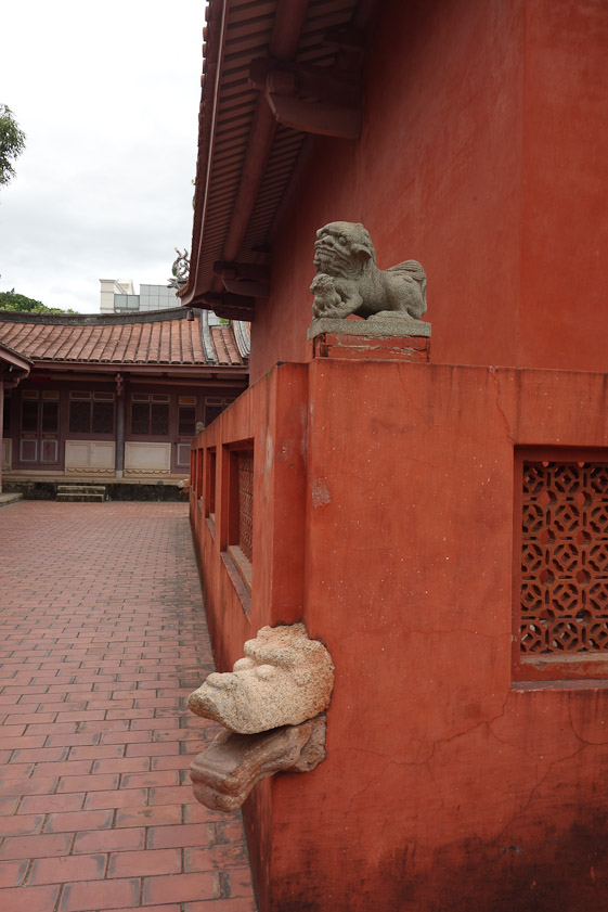 The dragon head at the bottom was supposed to spout water when a candidate passed his exam with high honor.