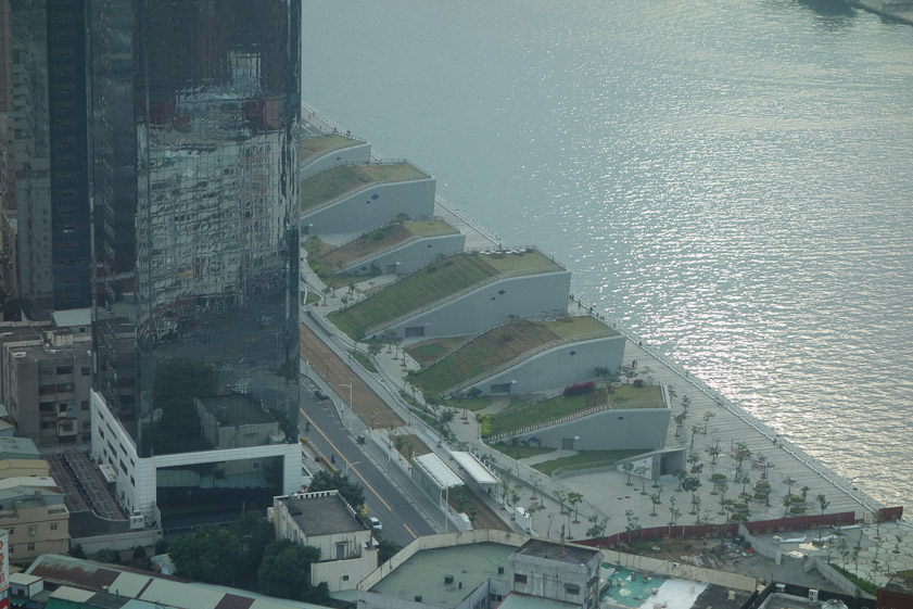 We never learned for sure what these structures were for, but they are on what used to be a wharf, so they may have been ramps up to piers.