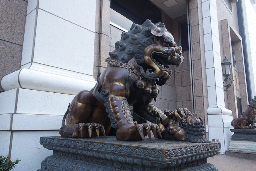 This one is muscular, with fearsome bronze claws.