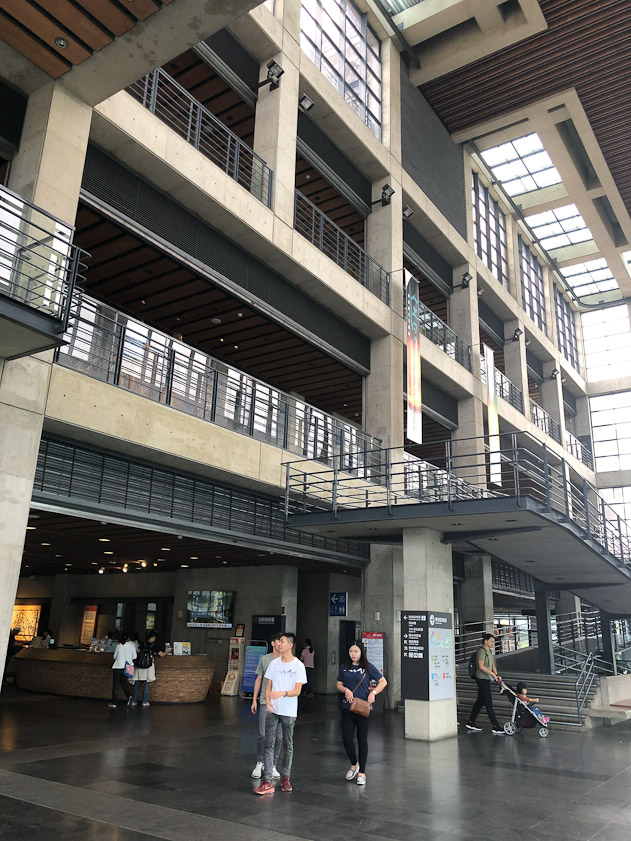 The interior of the New Taipei City Yingge Ceramic Museum.