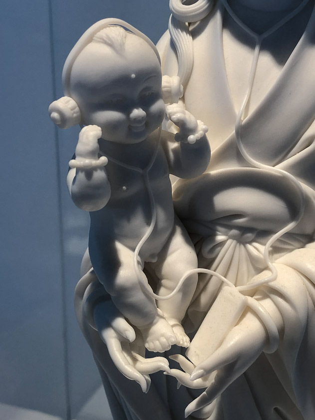 High tech Baby Jesus.