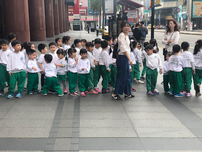 A class of school kids on an outing near our hotel.