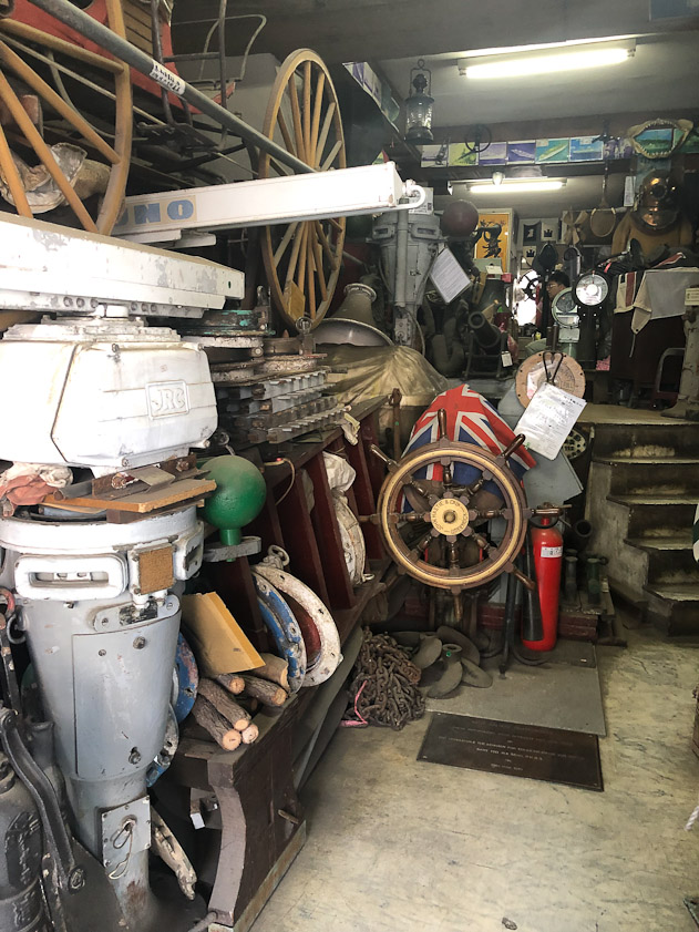 The shop interior was packed.