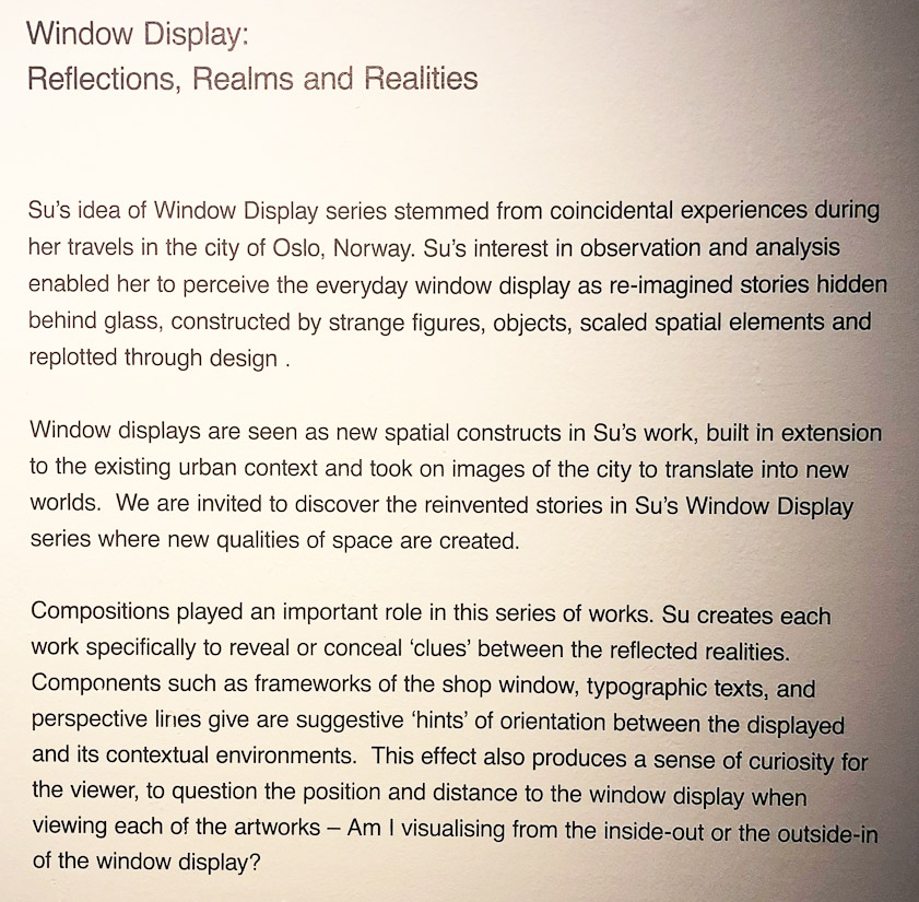Introductory label to an exhibition of painting by Shu-Min Su called 