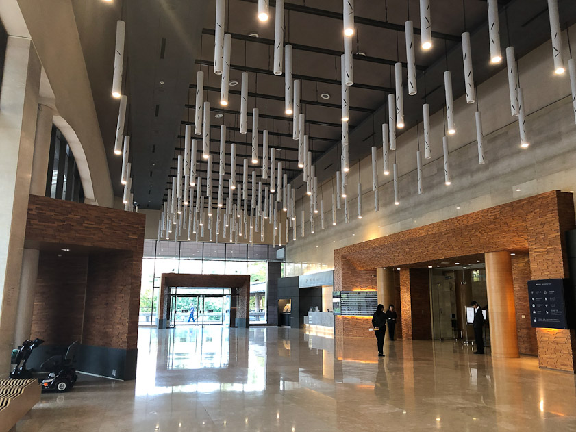 The entrance lobby is more interesting.