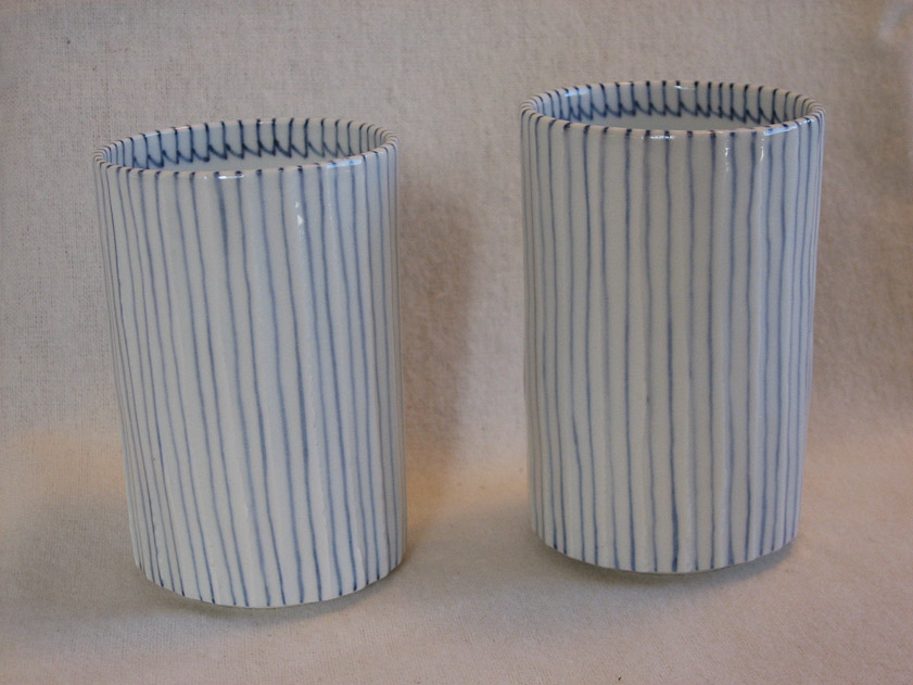 Two cups from Arita that I bought at a gallery in Karatsu.