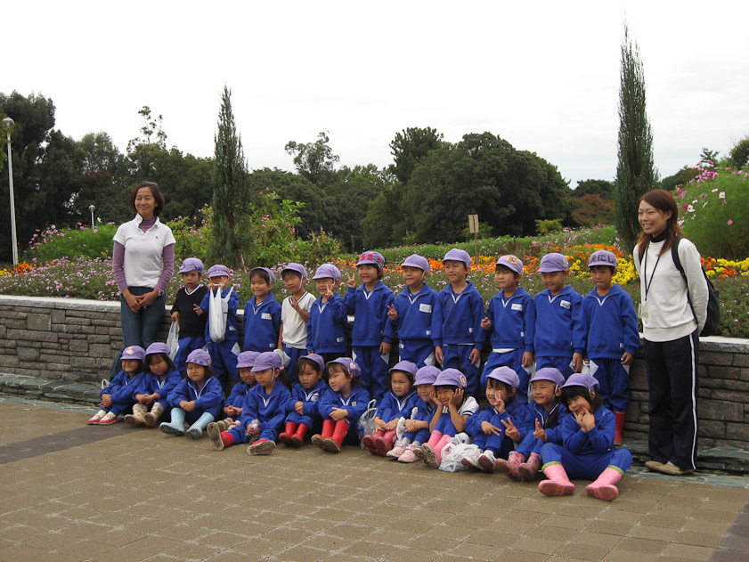 Tourists and school field trips flock together. The school kids are better dressed.