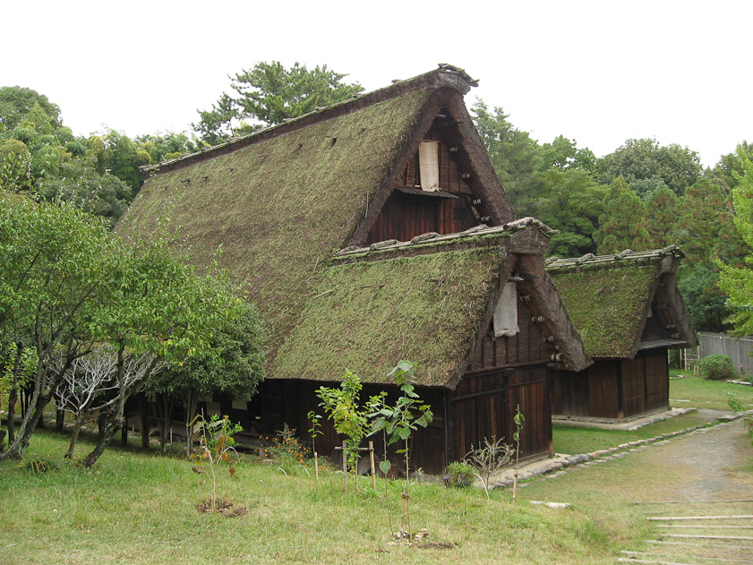 Farm houses such as these were moved here from all over Japan.