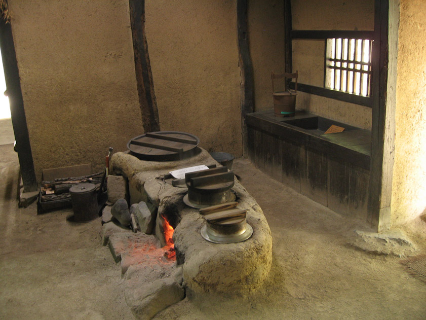 The cook has to kneel.