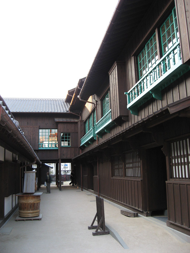 Recreated buildings on Dejima.