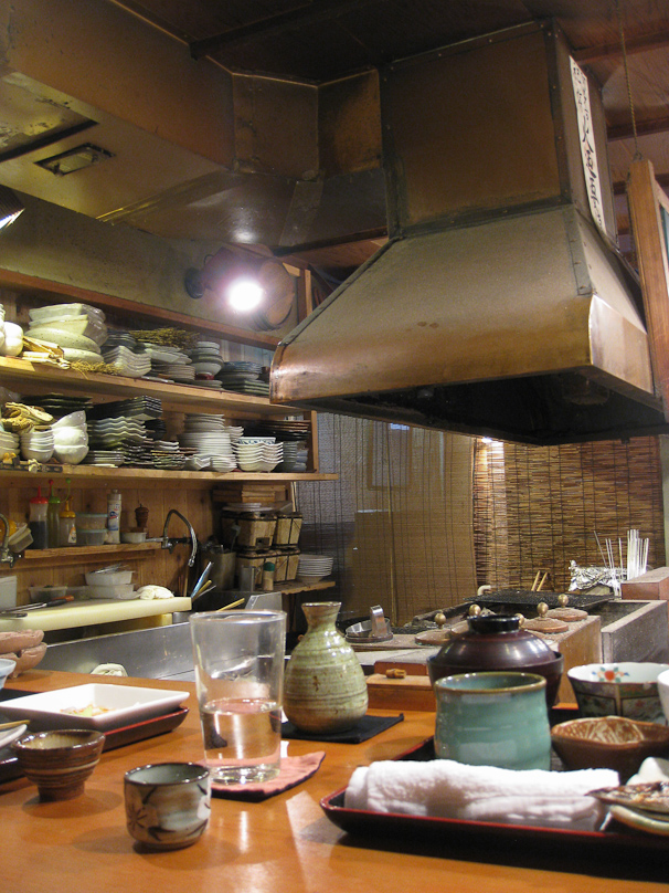Robert took us to lunch at a small robata near his house. Food is grilled here over charcoal.