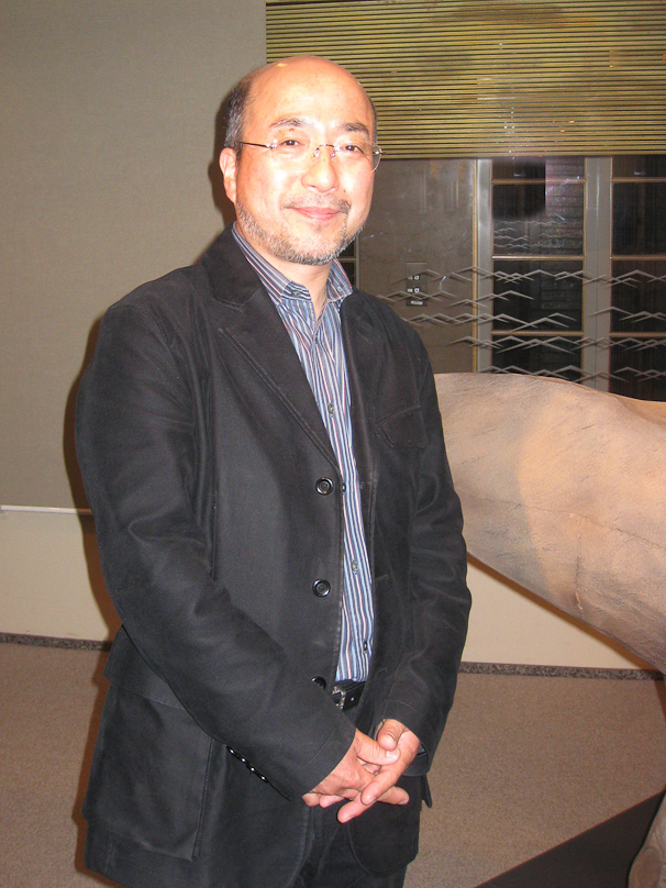 Masanao Kaneta at Mitsukoshi department store at Nihonbashi in Tokyo. We came across a show he was having there and bought a couple of pots.