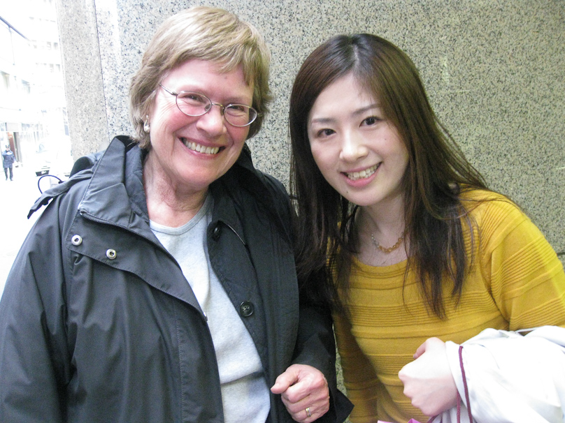 Masanao Kaneta's daughter, Yasuka,  who took us to tea at Mitsukoshi on our last day in Tokyo before flying home.